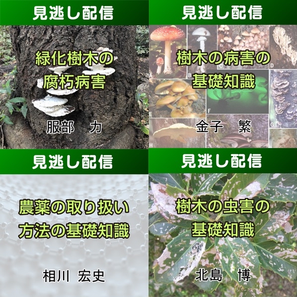 【R8みどりの総合講座・前期／Live見逃し配信】コース②病害・虫害の学習コース